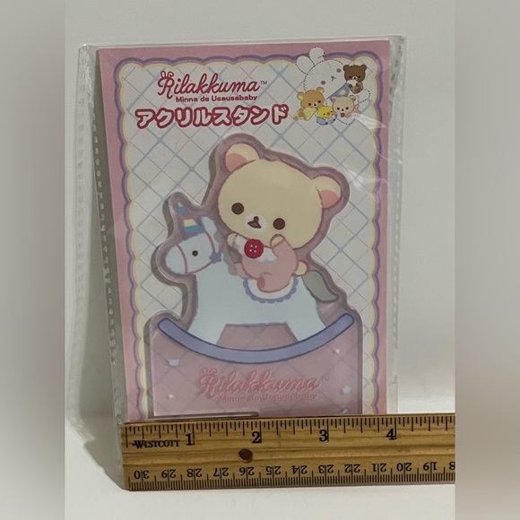 Korilakkuma Pink Minna de Usausa Baby Acrylic Phone Stand - Picture 4 of 4
